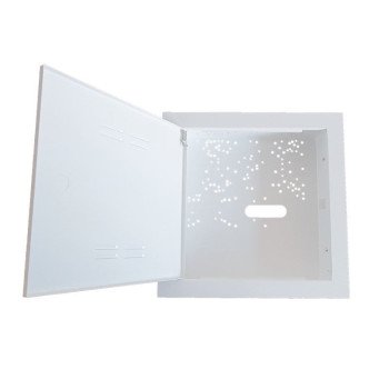 Įleidžiamas metalinis korpusas nuimumu rėmeliu FSBOX280 (280x280x80mm, baltas) Įleidžiamas metalinis korpusas nuimumu rėmeliu FSBOX280 (280x280x80mm, baltas)