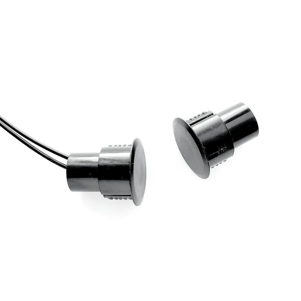 Įleidžiami magnetiniai kontaktai šarvuotoms durims (juodi) Įleidžiami magnetiniai kontaktai šarvuotoms durims (juodi)