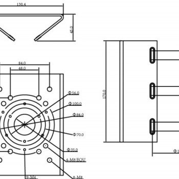 Vaizdo kameros laikiklis tvirtinimui ant stulpo PFA150