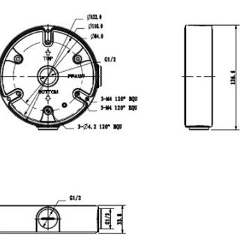 Vaizdo kameros laikiklis, 122x33.8 mm, PFA137