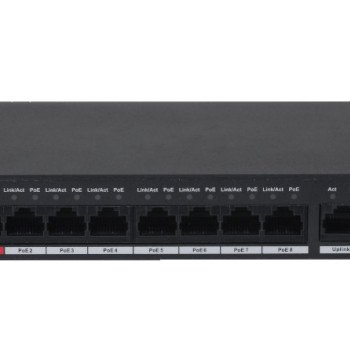 10 prievadų, 8 PoE komutatorius PFS3010-8ET-96-V2, 8PoE, 2 uplink