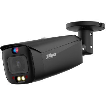 IP kamera 5 MP, 2.8 mm, su sirena ir švyturėliais IPC-HFW3549T1-AS-PV-S4, juoda