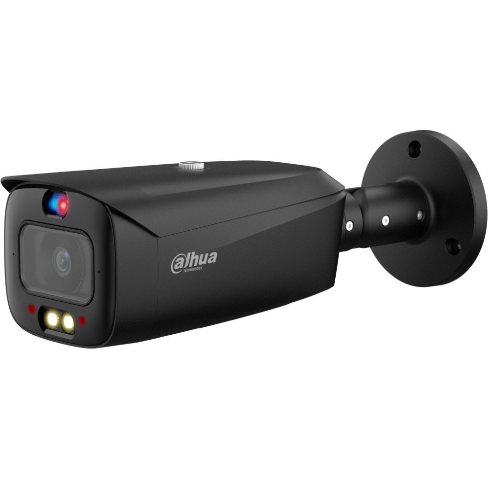 IP kamera 5 MP, 2.8 mm, su sirena ir švyturėliais IPC-HFW3549T1-AS-PV-S4, juoda