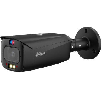 IP kamera 5 MP, 2.8 mm, su sirena ir švyturėliais IPC-HFW3549T1-AS-PV-S4, juoda