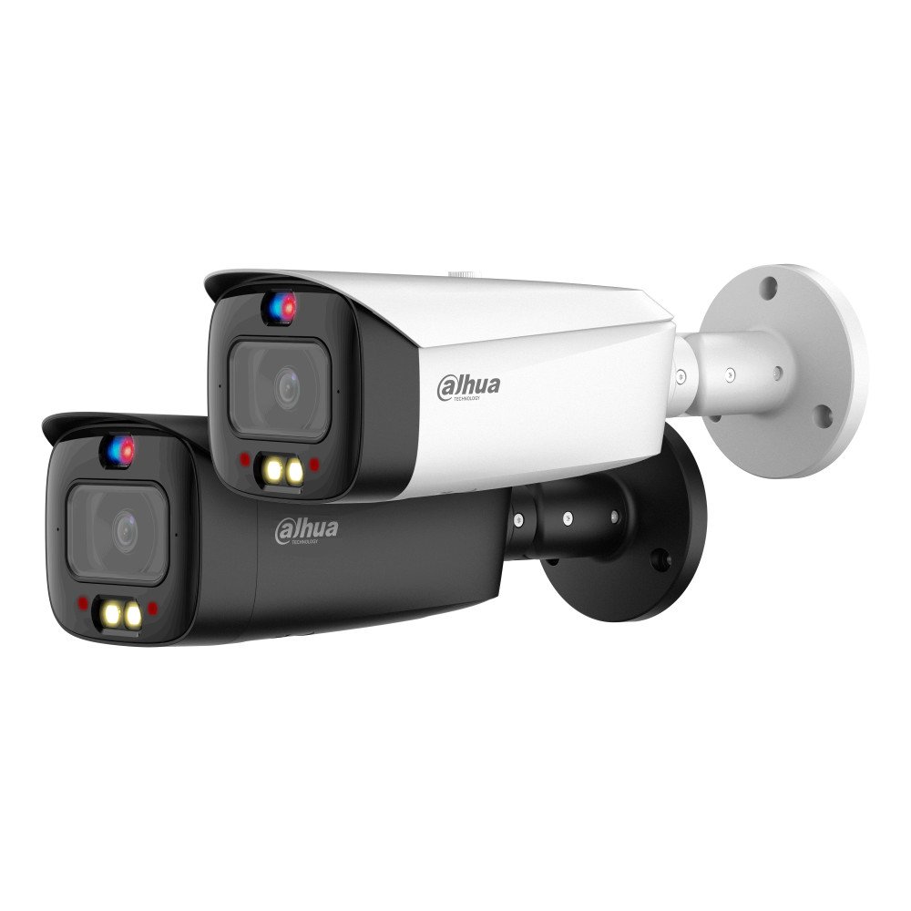 IP kamera 5 MP, 2.8 mm, su sirena ir švyturėliais IPC-HFW3549T1-AS-PV-S4, juoda