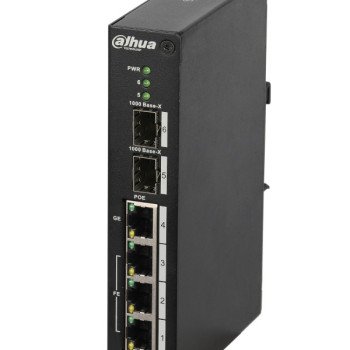 4 prievadų PoE komutatorius PFS4206-4P-120, 10/100/1000, 2 SFP
