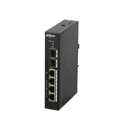4 prievadų nevaldomas PoE komutatorius PFS3206-4P-96, 10/100/1000, 2 SFP