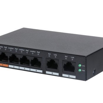 CS4006-4ET-60 6 prievadų, 4 PoE  per Cloud valdomas komutatorius 2x1000Mbps