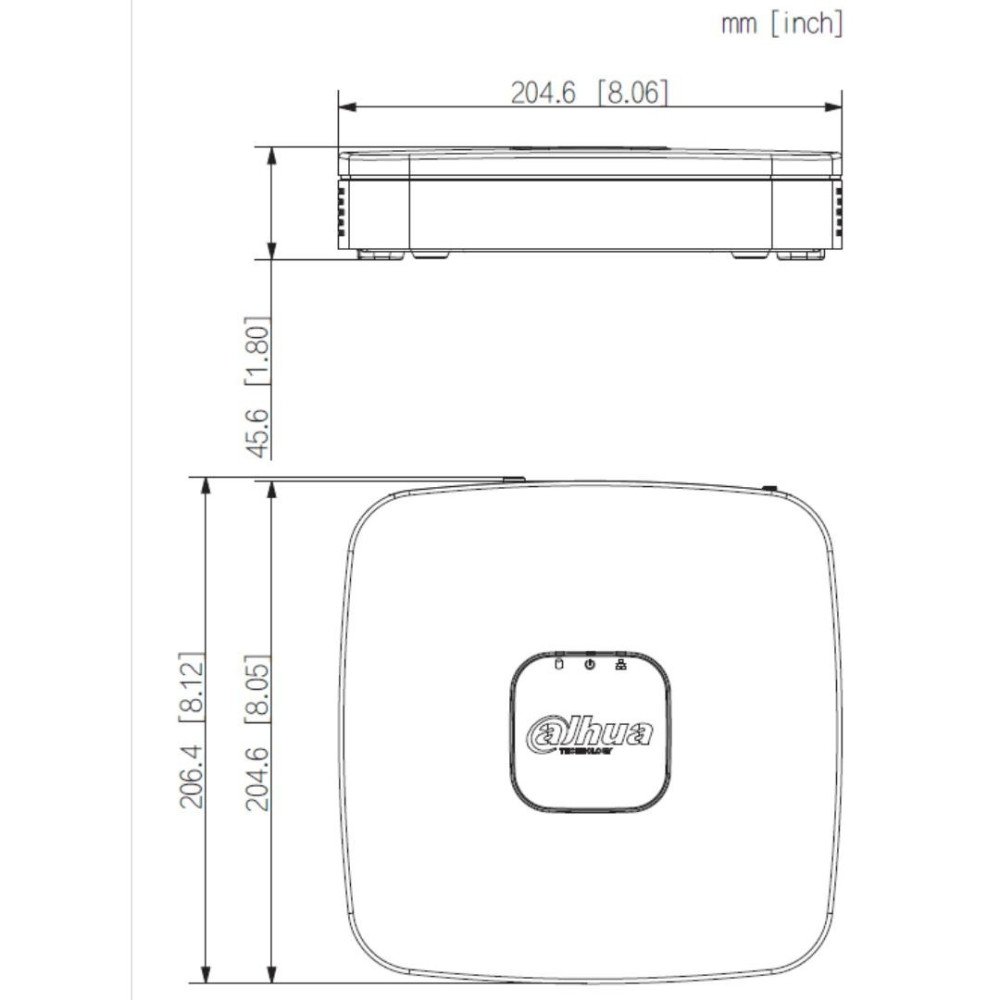 Įrašymo įrenginys NVR2104-P-4KS3, 4kan, 1HDD, 4PoE