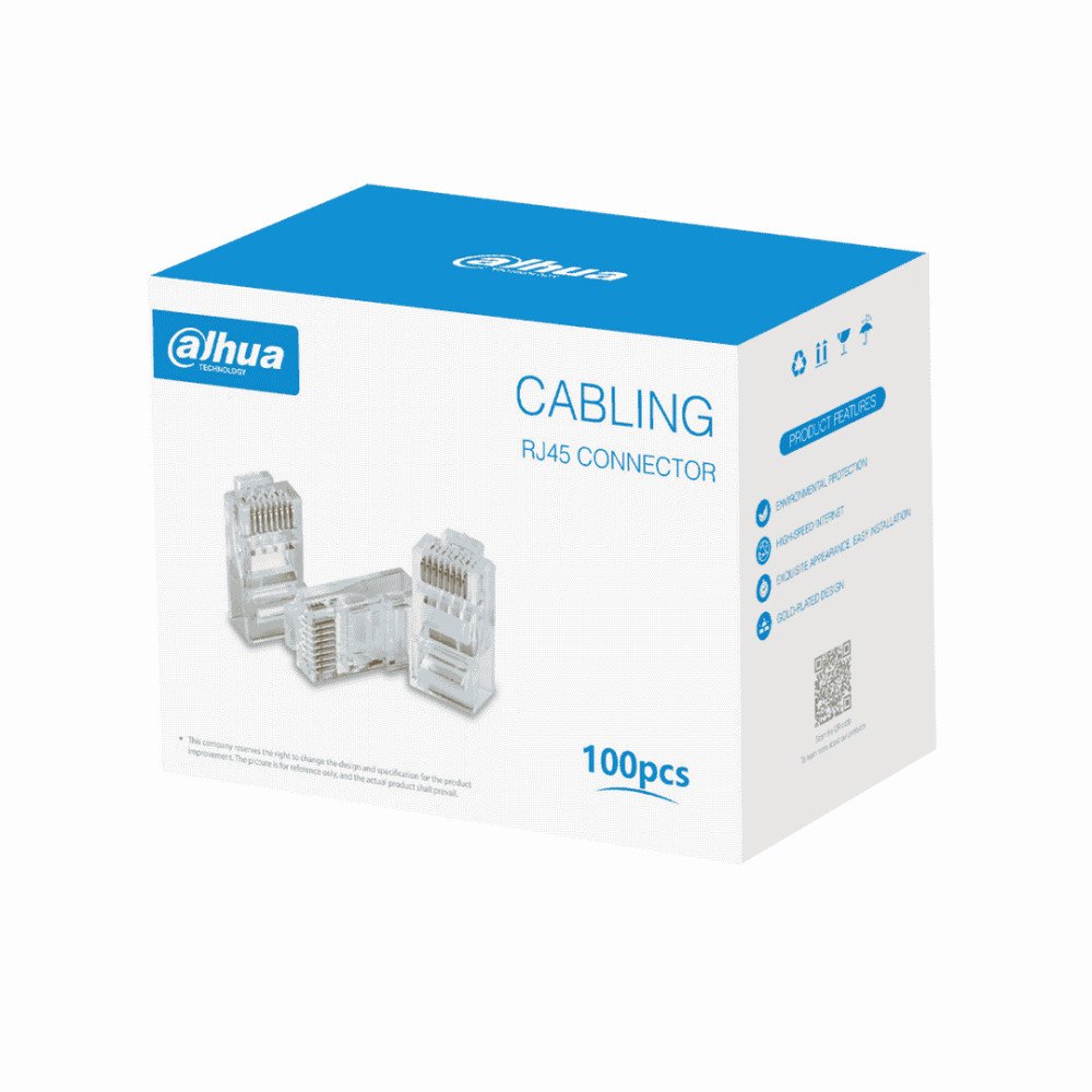 Kištukas RJ45 CAT6, Dahua PFM976-631, 100vnt/pak Kištukas RJ45 CAT6, Dahua PFM976-631, 100vnt/pak