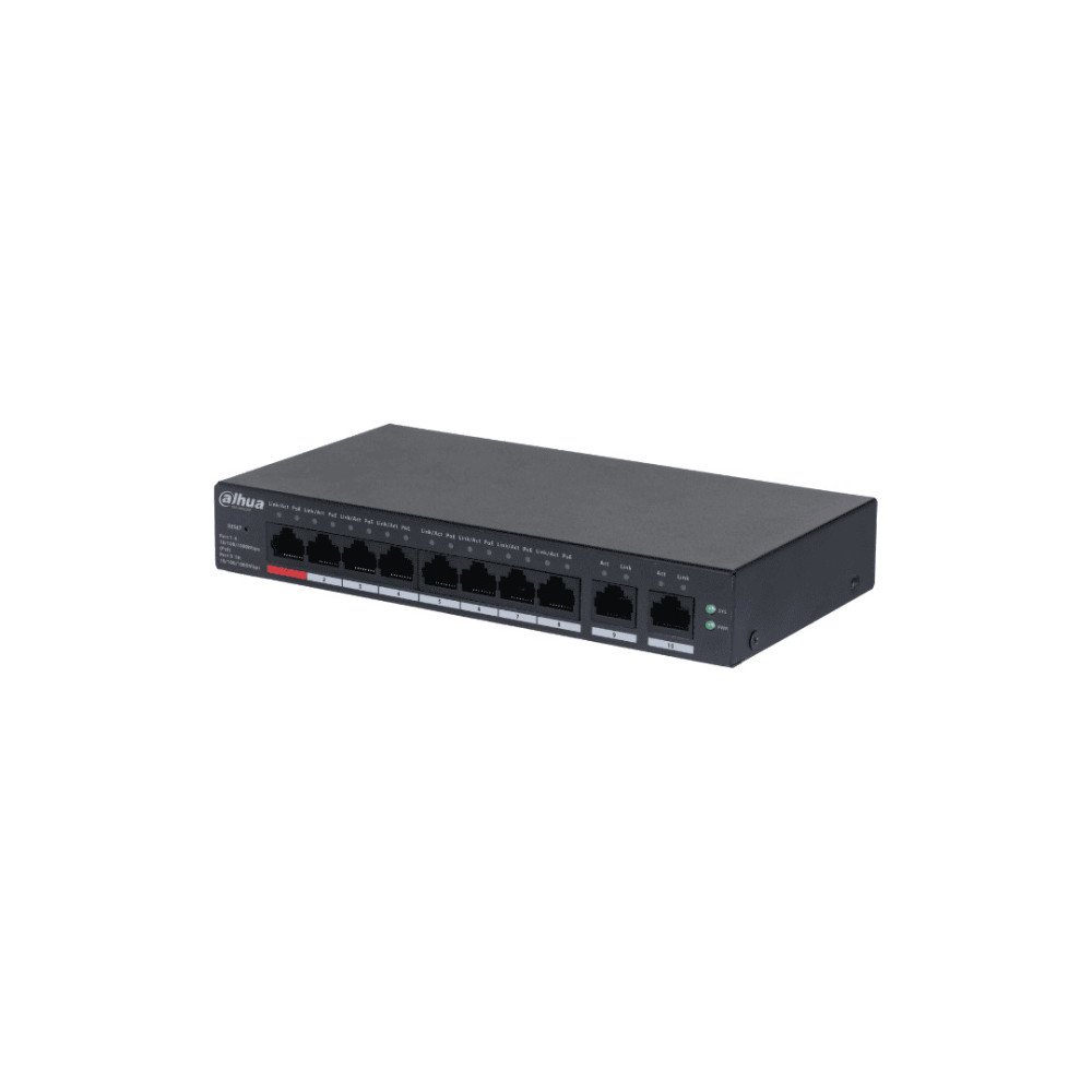 Komutatorius 10 prievadų (8PoE) CS4010-8GT-110 Dahua Komutatorius 10 prievadų (8PoE) CS4010-8GT-110 Dahua
