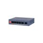Komutatorius CS4006-4ET2GT-60, 4x100Mbps, 2x1000Mbps, PoE 60W (Dolynk care)