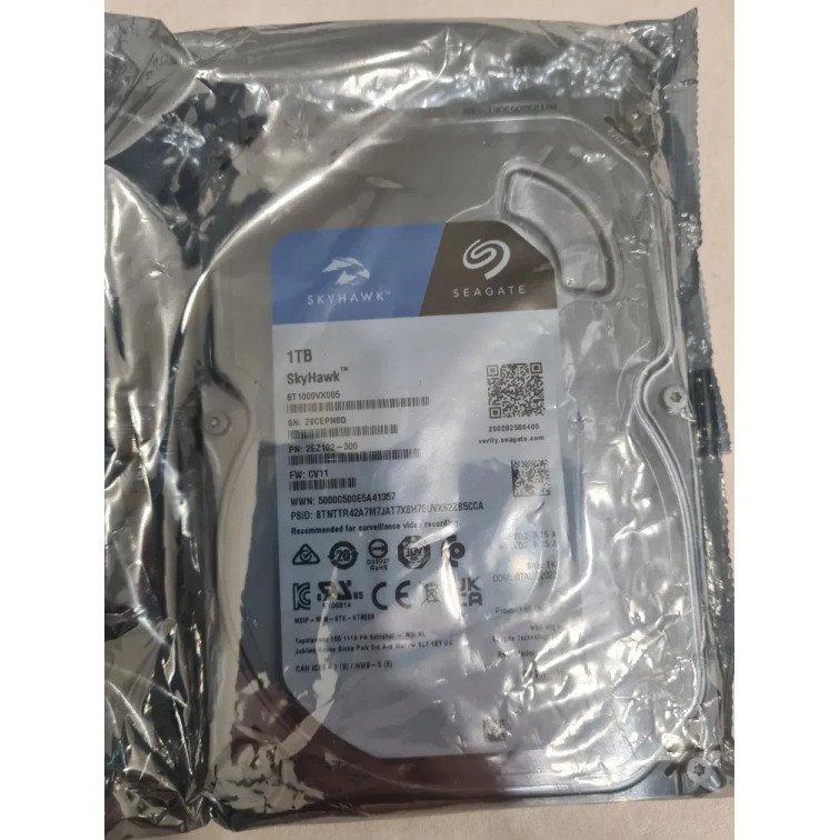 Kietasis diskas SEAGATE Skyhawk ST 1000VX005 1TB Kietasis diskas SEAGATE Skyhawk ST 1000VX005 1TB