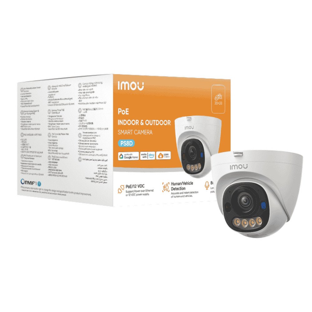 IMOU PoE kamera PS8D-5V0-280, 5MP, Turret, Full-Color, PoE/12V, AOR