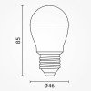 LED lemputė E27 G46 10W, šalta balta šviesa