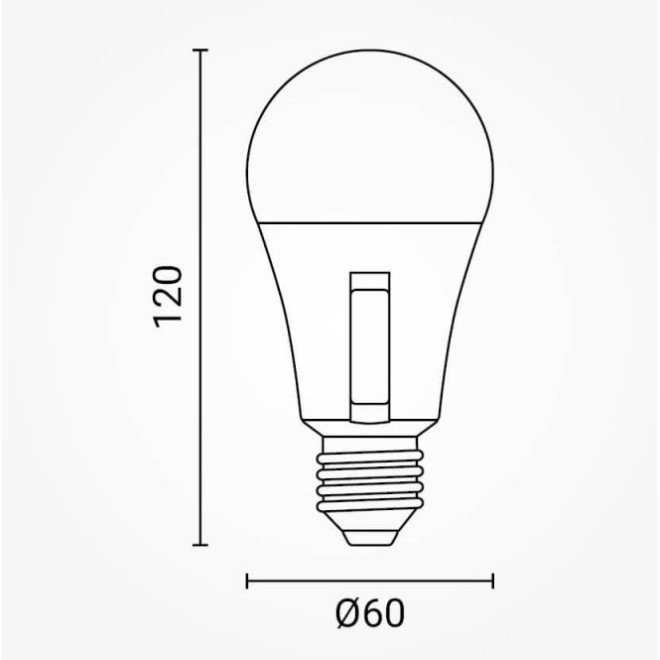 LED lemputė E27 G46 10W, CCT, pasirenkama LED lemputė E27 G46 10W, CCT, pasirenkama
