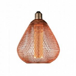 LED lemputė E27 2.5W, ažūrinis gaubtas, vario, šilta balta šviesa LED lemputė E27 2.5W, ažūrinis gaubtas, vario, šilta balta šviesa