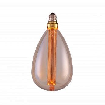 LED lemputė E27 3W, gintarinė, šilta balta šviesa