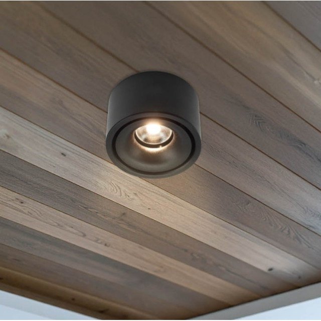 LED lubų šviestuvas, 10W, juodas, neutrali balta šviesa LED lubų šviestuvas, 10W, juodas, neutrali balta šviesa