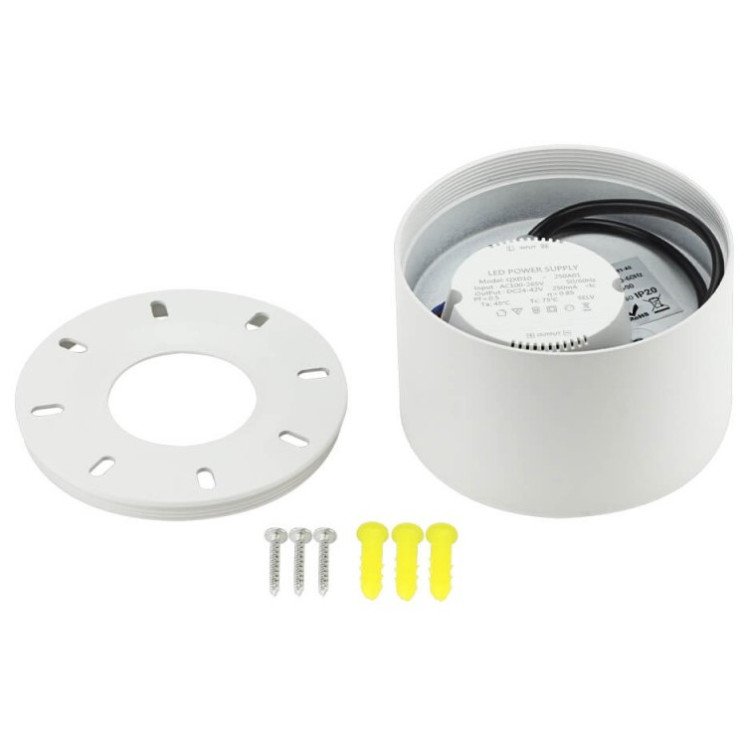 LED lubų šviestuvas, 10W, baltas, neutrali balta šviesa LED lubų šviestuvas, 10W, baltas, neutrali balta šviesa