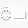 LED lubų šviestuvas, 10W, baltas, neutrali balta šviesa LED lubų šviestuvas, 10W, baltas, neutrali balta šviesa