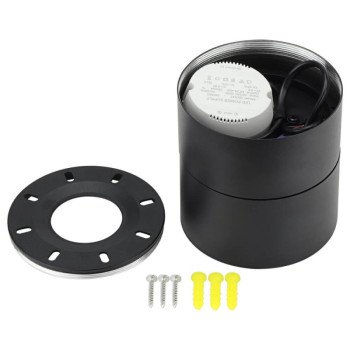 LED lubų šviestuvas, 12W, juodas, reguliuojamas, neutrali balta šviesa LED lubų šviestuvas, 12W, juodas, reguliuojamas, neutrali balta šviesa