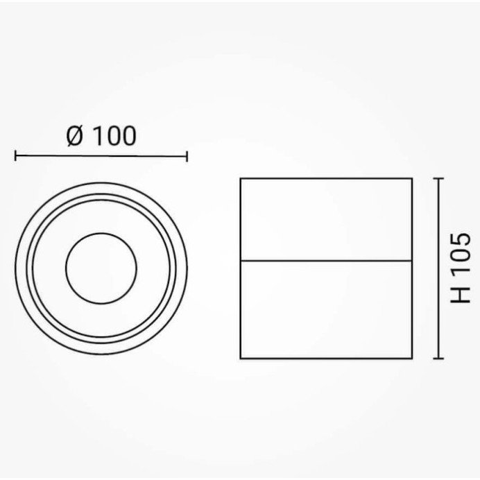 LED lubų šviestuvas, 12W, juodas, reguliuojamas, šilta balta šviesa LED lubų šviestuvas, 12W, juodas, reguliuojamas, šilta balta šviesa