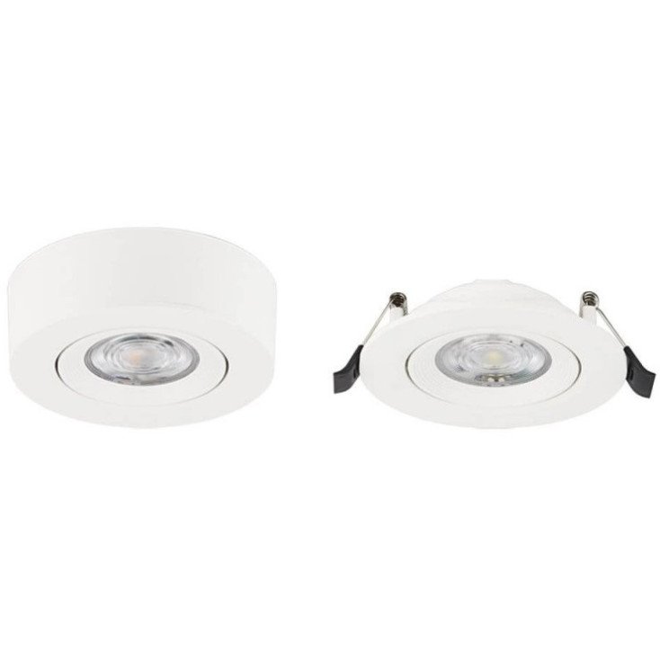 LED lubų šviestuvas, 5W, baltas, reguliuojamas, CCT šviesa LED lubų šviestuvas, 5W, baltas, reguliuojamas, CCT šviesa
