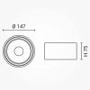 LED lubų šviestuvas, 20W, apvalus, reguliuojamas, juodas, CCT šviesa LED lubų šviestuvas, 20W, apvalus, reguliuojamas, juodas, CCT šviesa