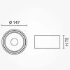 LED lubų šviestuvas, 20W, apvalus, reguliuojamas, baltas, CCT šviesa LED lubų šviestuvas, 20W, apvalus, reguliuojamas, baltas, CCT šviesa