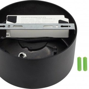 LED lubų šviestuvas, 30W, apvalus, reguliuojamas, juodas, CCT šviesa LED lubų šviestuvas, 30W, apvalus, reguliuojamas, juodas, CCT šviesa