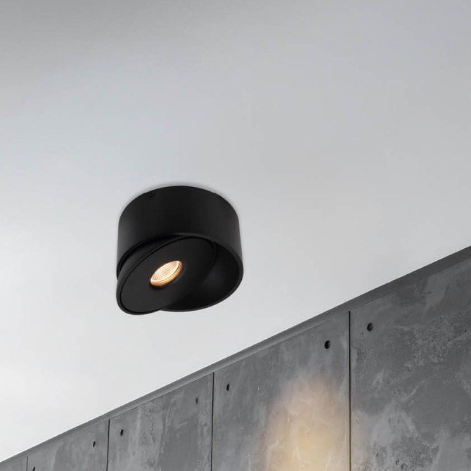 LED lubų šviestuvas, 30W, apvalus, reguliuojamas, juodas, CCT šviesa LED lubų šviestuvas, 30W, apvalus, reguliuojamas, juodas, CCT šviesa
