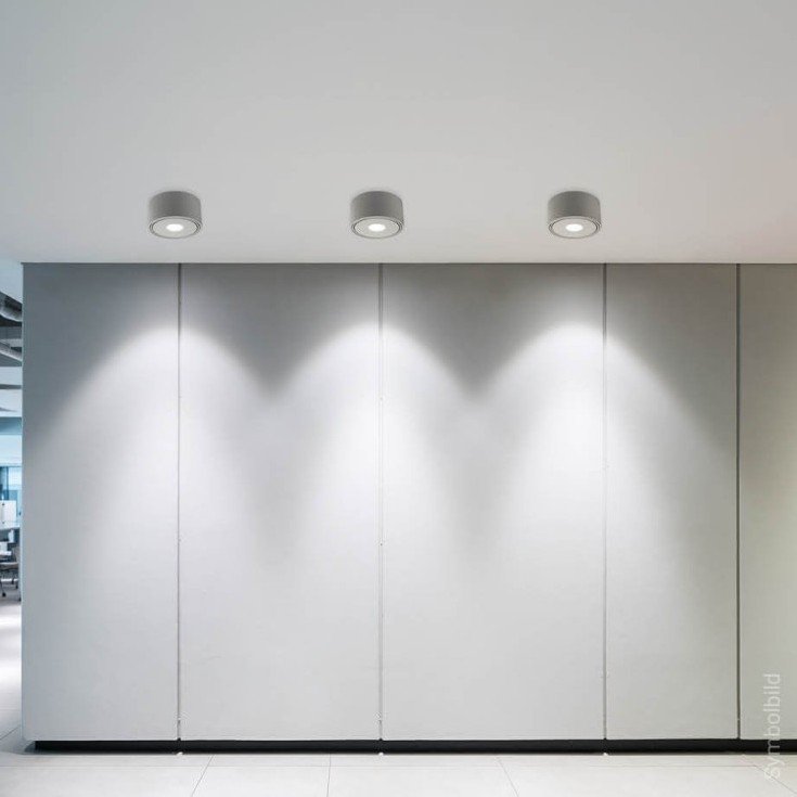 LED lubų šviestuvas, 30W, apvalus, reguliuojamas, baltas, CCT šviesa