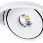 LED šviestuvas, apvalus, pasukamas, baltas, 15W, CCT šviesa