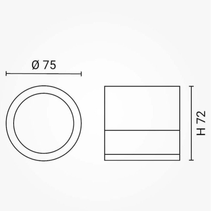 LED lubų šviestuvas, 7W, apvalus, juodas, neutrali balta šviesa