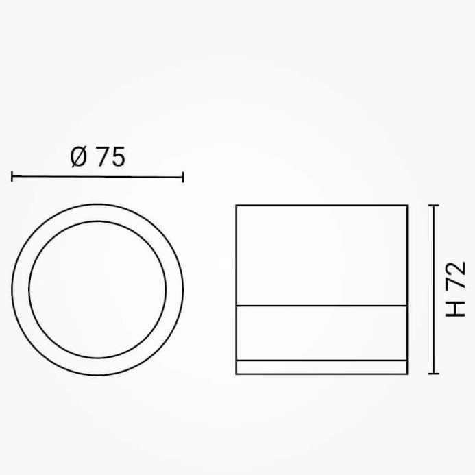 LED lubų šviestuvas, 7W, apvalus, baltas, neutrali balta šviesa