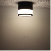 LED lubų šviestuvas, 12W, apvalus, juodas, neutrali balta šviesa LED lubų šviestuvas, 12W, apvalus, juodas, neutrali balta šviesa