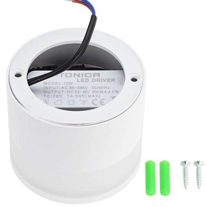 LED lubų šviestuvas, 12W, apvalus, baltas, neutrali balta šviesa LED lubų šviestuvas, 12W, apvalus, baltas, neutrali balta šviesa