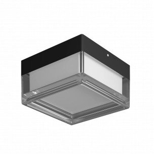 LED lubų šviestuvas, kvadratinis, juodas/baltas, 9W, CCT