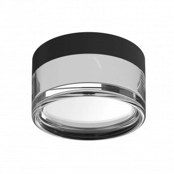LED lubų šviestuvas, apskritas, juodas/baltas, 9W, CCT