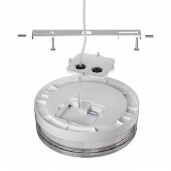 LED lubų šviestuvas, apskritas, juodas, 9W, CCT