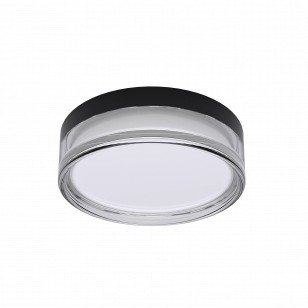 LED lubų šviestuvas, apskritas, juodas/baltas, 18W, CCT