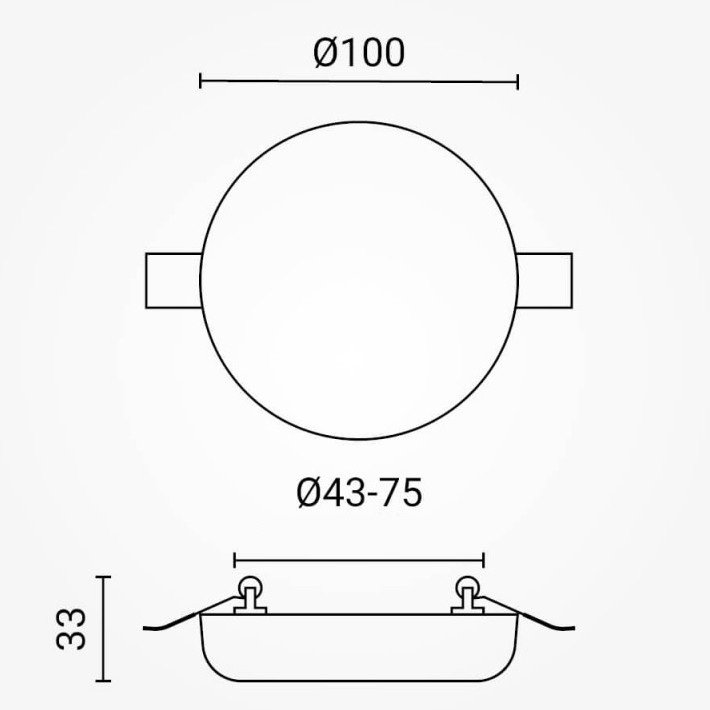 LED mini panelė, apvali, 9W, CCT šviesa