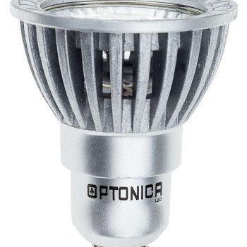 LED lemputė GU10 6W, sidabrinė, šalta balta šviesa