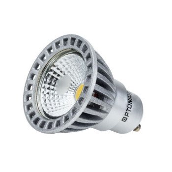 LED lemputė GU10 6W, sidabrinė, šalta balta šviesa