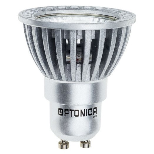 LED lemputė GU10 6W, sidabrinė, neutrali balta šviesa