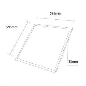 LED panelė, 60x60, 30W, URG<19, su maitinimu, CCT šviesa