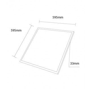 LED panelė, 60x60, 30W, CRI>80, su maitinimu, šalta balta šviesa