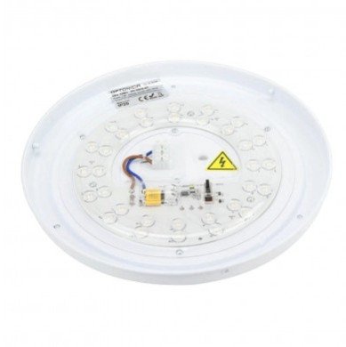 LED lubų šviestuvas, 12W, baltas/sidabrinis, CCT šviesa