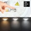 LED lubų šviestuvas, 12W, baltas/sidabrinis, CCT šviesa